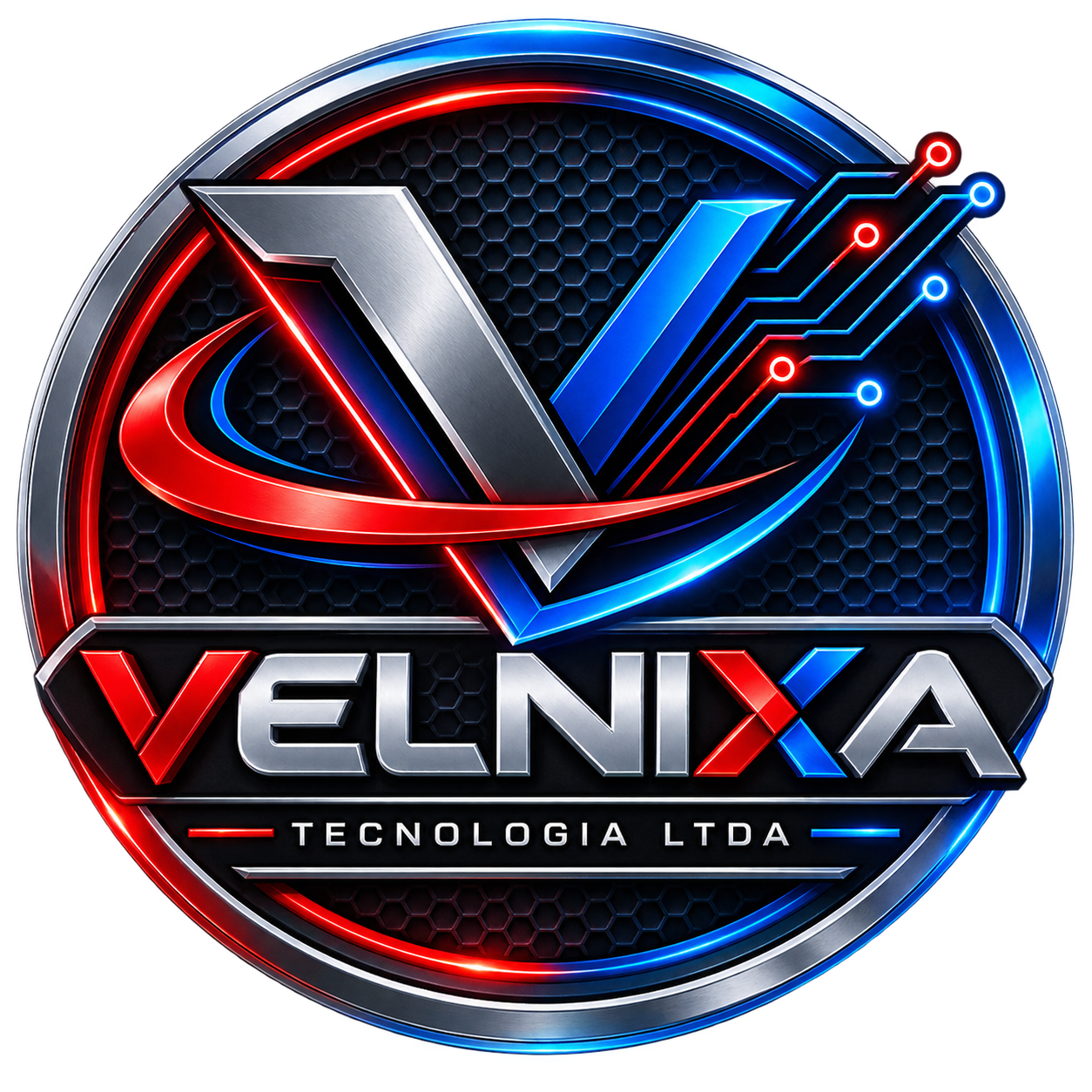 Logo oficial completo da VELNIXA